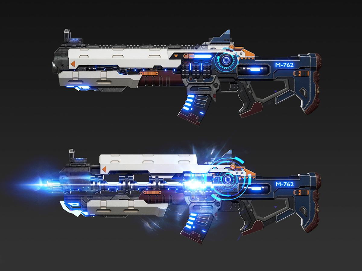 maya枪械建模:次世代科幻武器高模制作,适合新手学的第一把武器