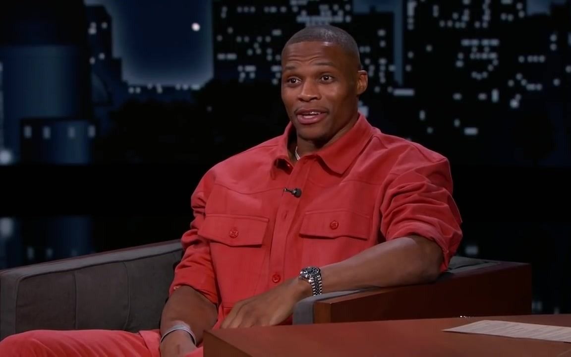 拉塞尔ⷮŠ威斯布鲁克鸡毛秀 Russell Westbrook 最新Jimmy Kimmel Live 完整版哔哩哔哩bilibili