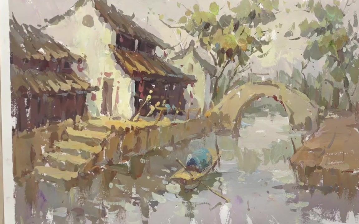 [图]【色彩风景】 江南水乡色彩风景里的空间表现