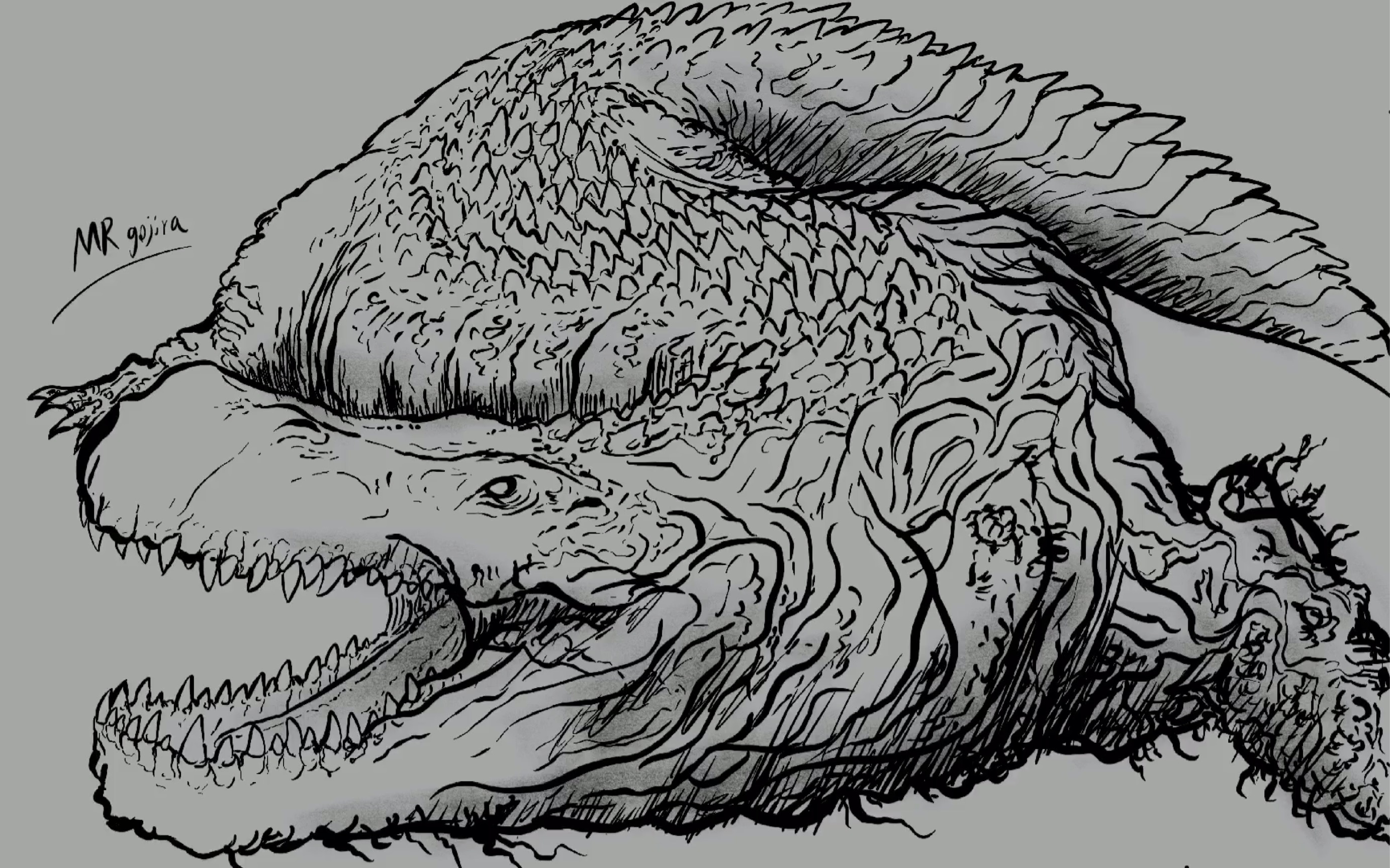 【绘画】强而有力的普鲁斯鳄——至福