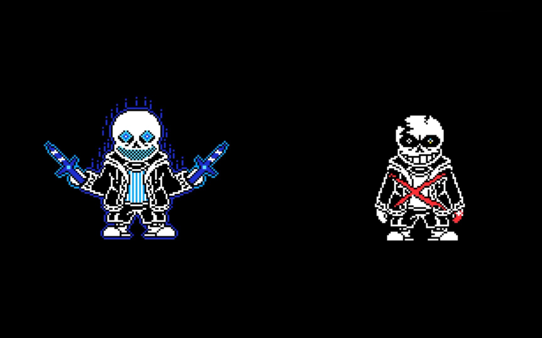 冰雪sans vs ulb sans(第四阶段)_哔哩哔哩bilibili