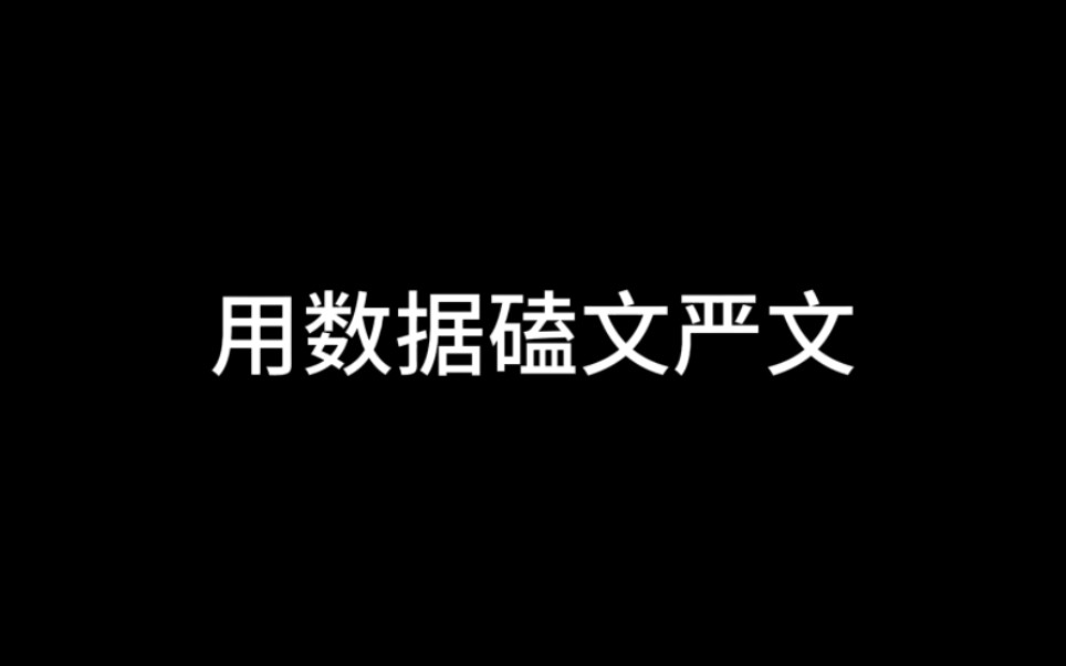 【文严文】这次用数据说话哔哩哔哩bilibili