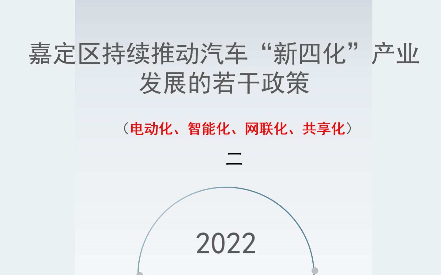 嘉定区持续推动汽车“新四化”产业 发展的若干政策(二)哔哩哔哩bilibili