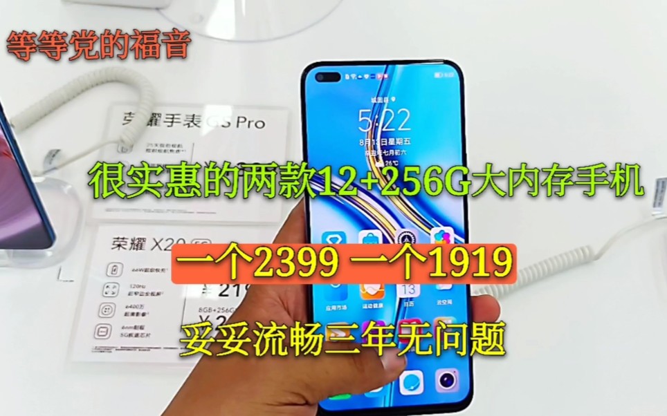 很实惠的两款12+256G大内存手机,一个2399,一个1919,妥妥流畅三年无忧哔哩哔哩bilibili