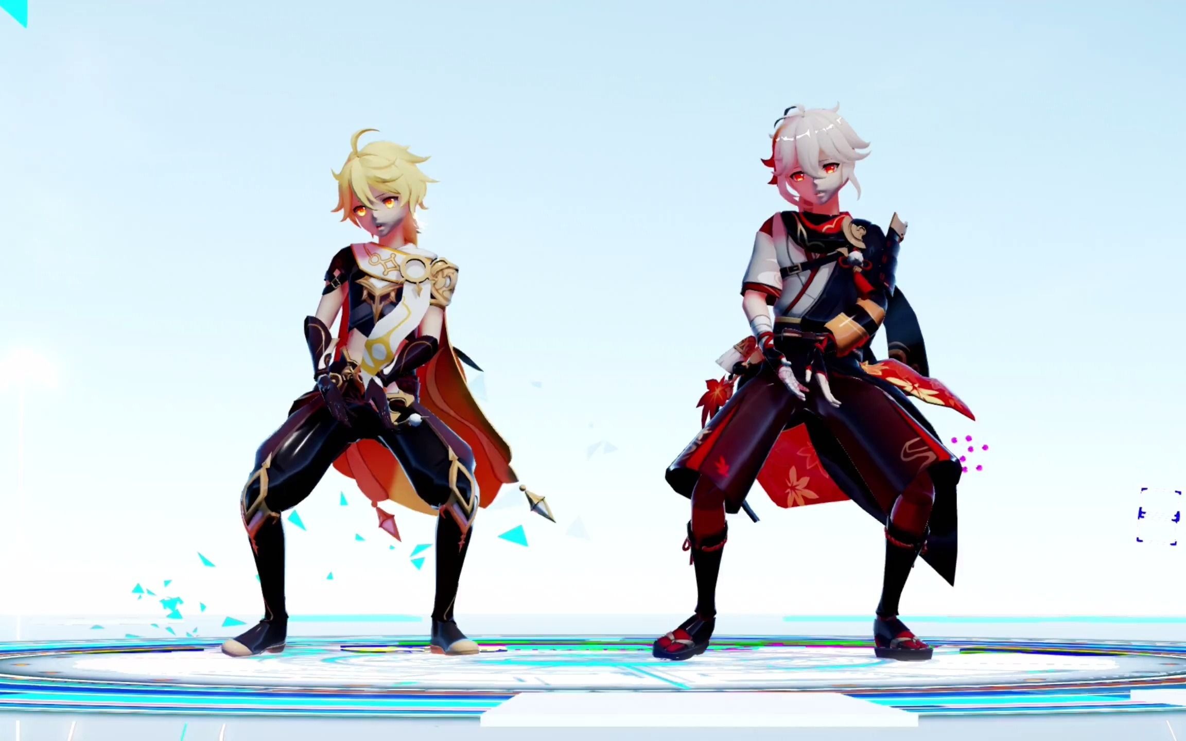 【原神mmd】空和万叶的chocolate cream,荧妹开心么?