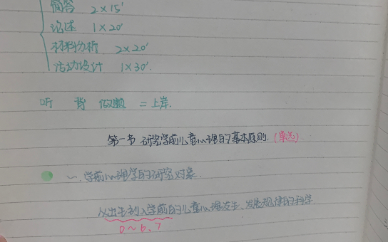 教资保教知识与能力 第一章笔记打卡哔哩哔哩bilibili