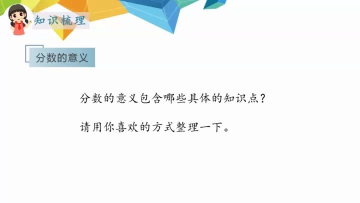 [图]数学五年级下册：42-分数的意义和性质整理和复习视频