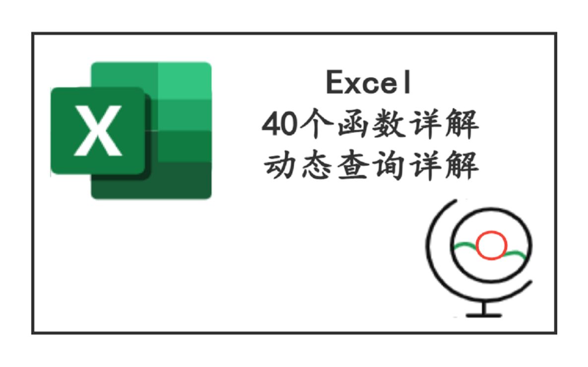 Excel中40个函数详解以及动态查询哔哩哔哩bilibili