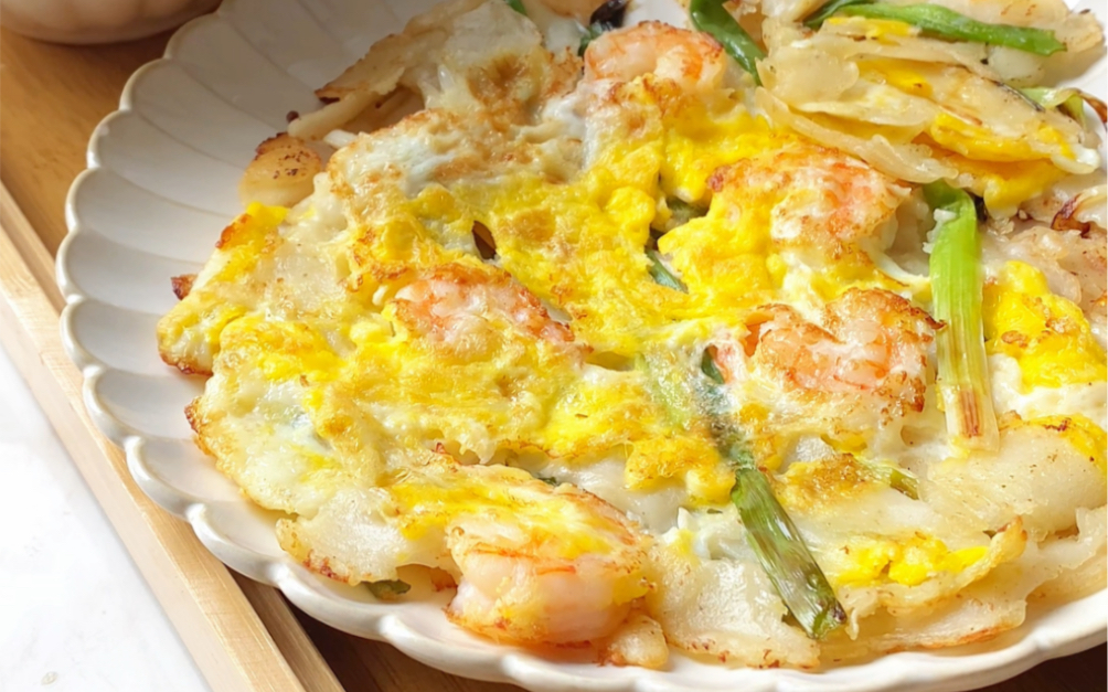 焦香好吃的韩式海鲜葱饼,毫不夸张的说我已经连炫3天了!