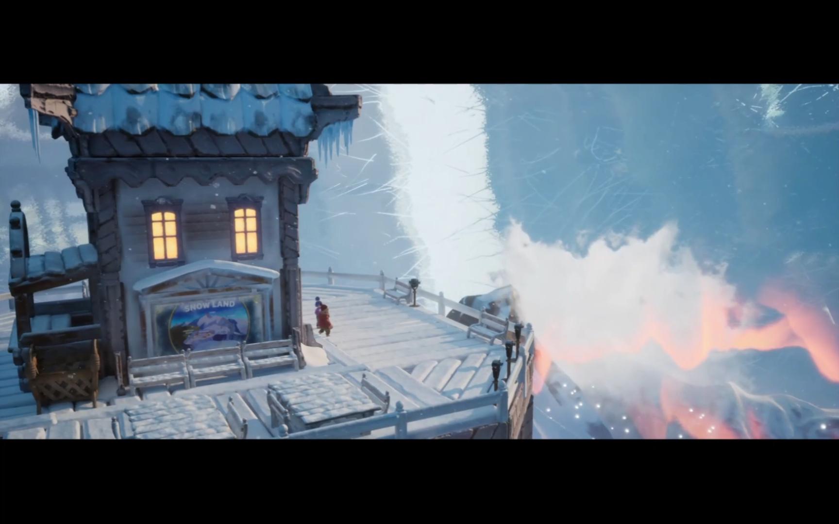 双人成行总要一起看过雪景穿过玫瑰花丛