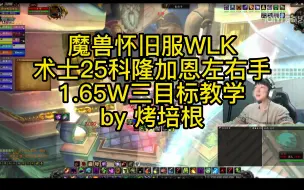 Download Video: 【烤培根】魔兽怀旧服痛苦术25人左右手1.65W三目标教学