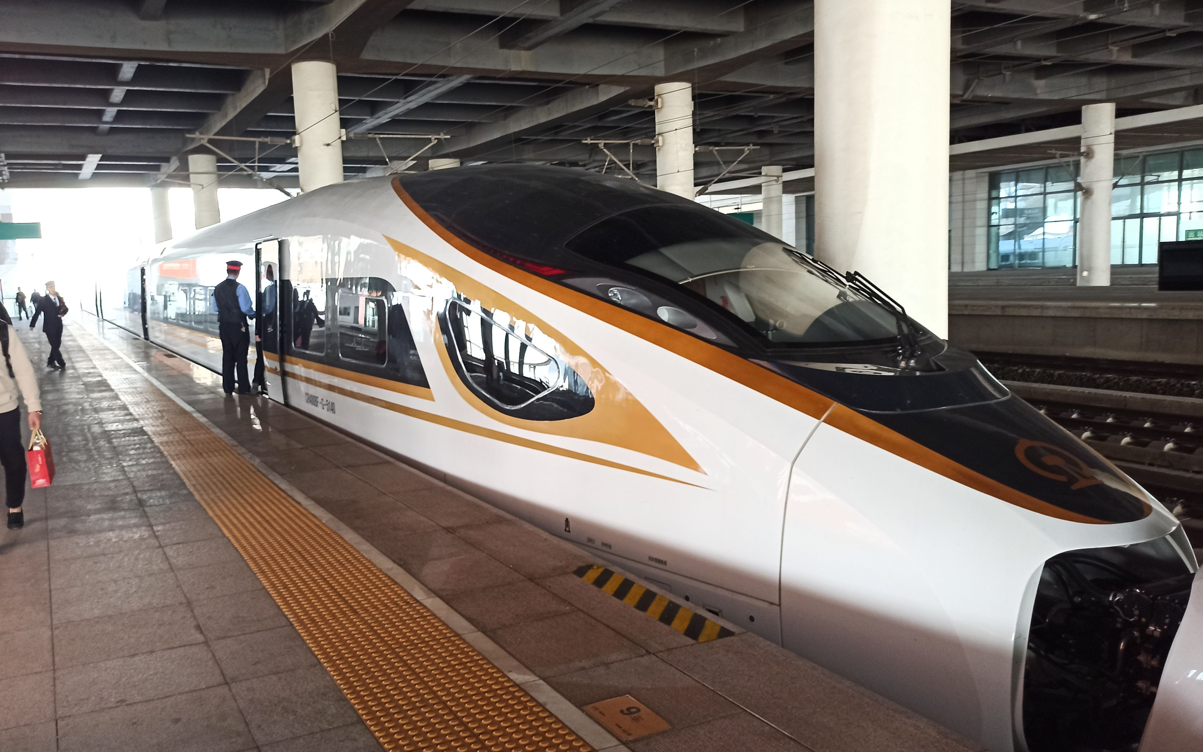 中国铁路povg6273次天津西站滨海西站