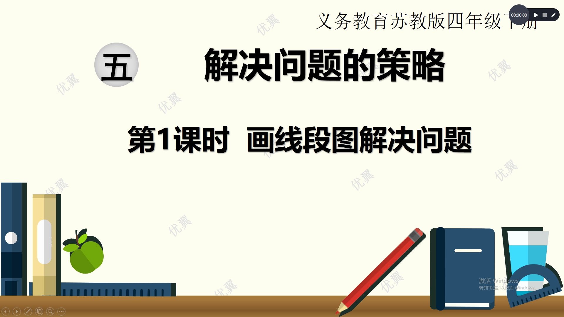 四年级下册数学苏教版第五单元解决问题的策略第一课时画线段图解决问题哔哩哔哩bilibili