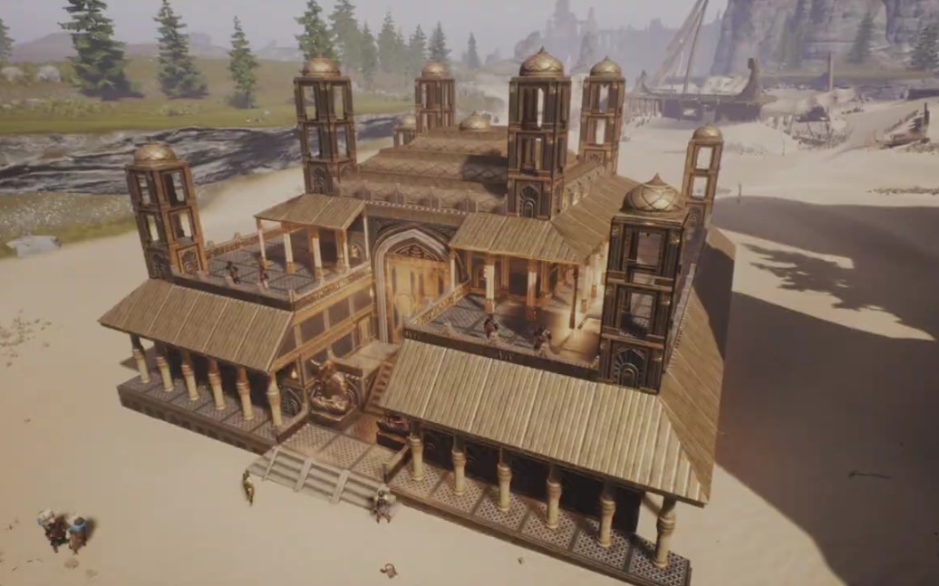 流放者柯南-建造图兰基地(西普塔岛)conan exiles.