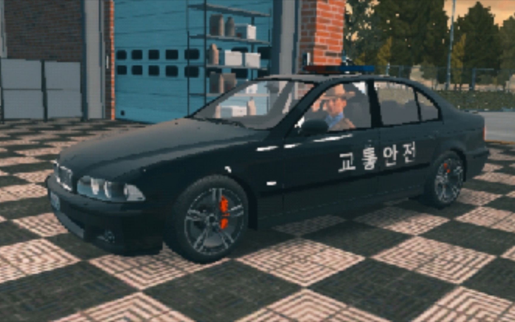 [car parking]bmw m5 e39版朝鲜警车展示