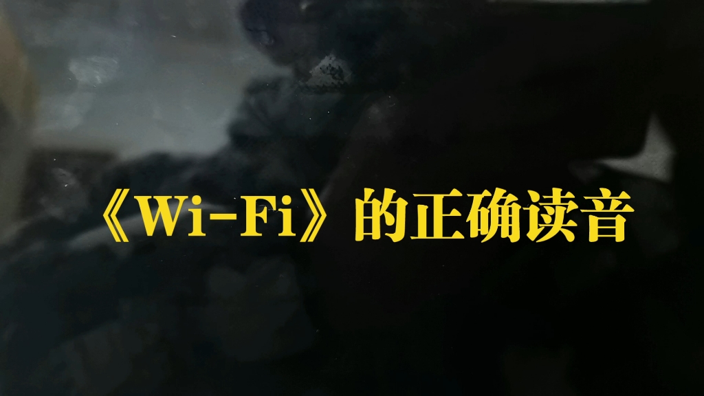 智学网告诉你,这才是WIFI的正确读音哔哩哔哩bilibili