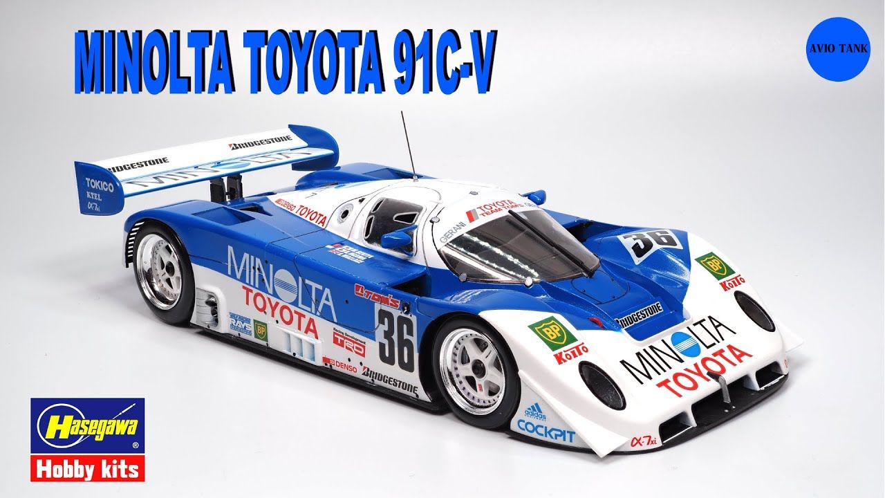 长谷川 1/24 MINOLTA TOYOTA 91CV 赛车模型制作哔哩哔哩bilibili