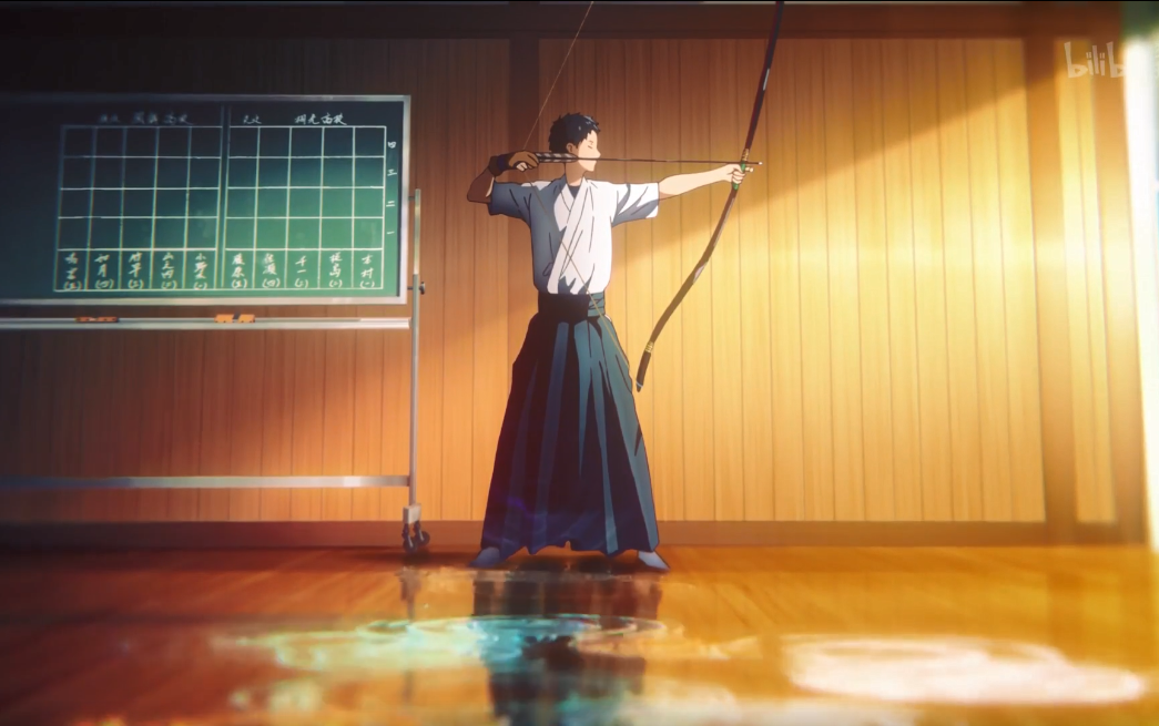 弦音/真的好喜欢他们射箭的声音和姿势!好治愈!京阿尼是懂画面滴!