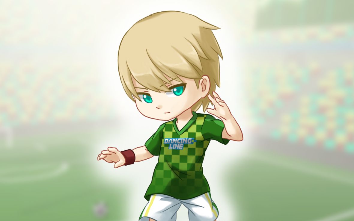 【板绘】跳舞的线 dancing line 足球拟人(仅线稿 配色)_哔哩哔哩