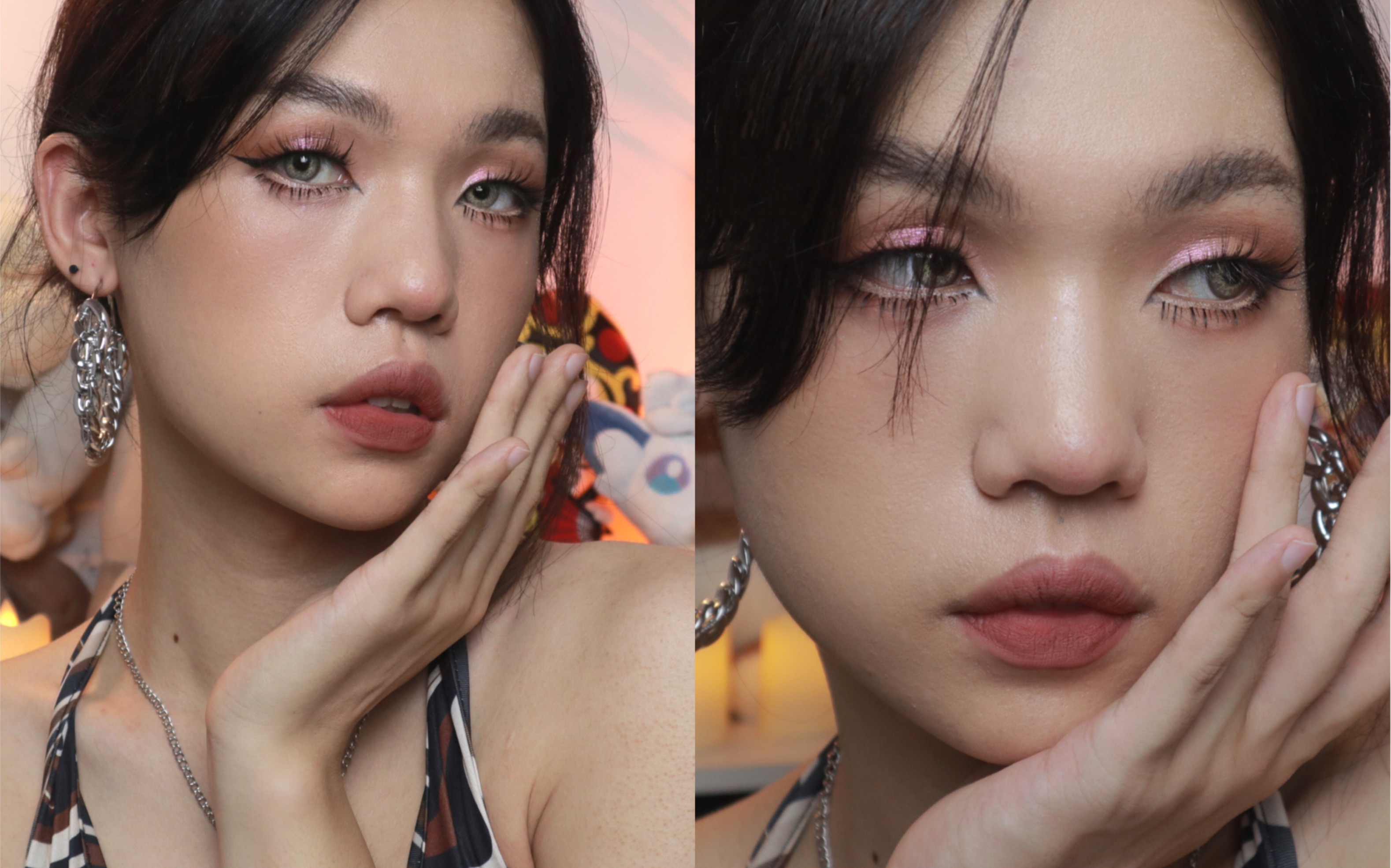 单眼皮轻欧美abg风格欧美纯欲妆超级简单包学包会男生都能变美女