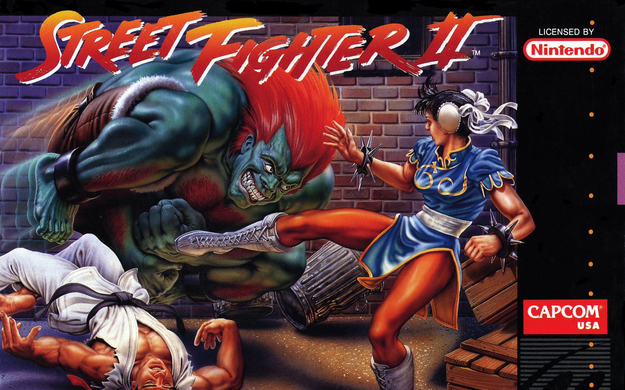 [图]SFC超级任天堂怀旧游戏 街头霸王2-天下斗士 （Street Fighter II）100 瓜叔游戏