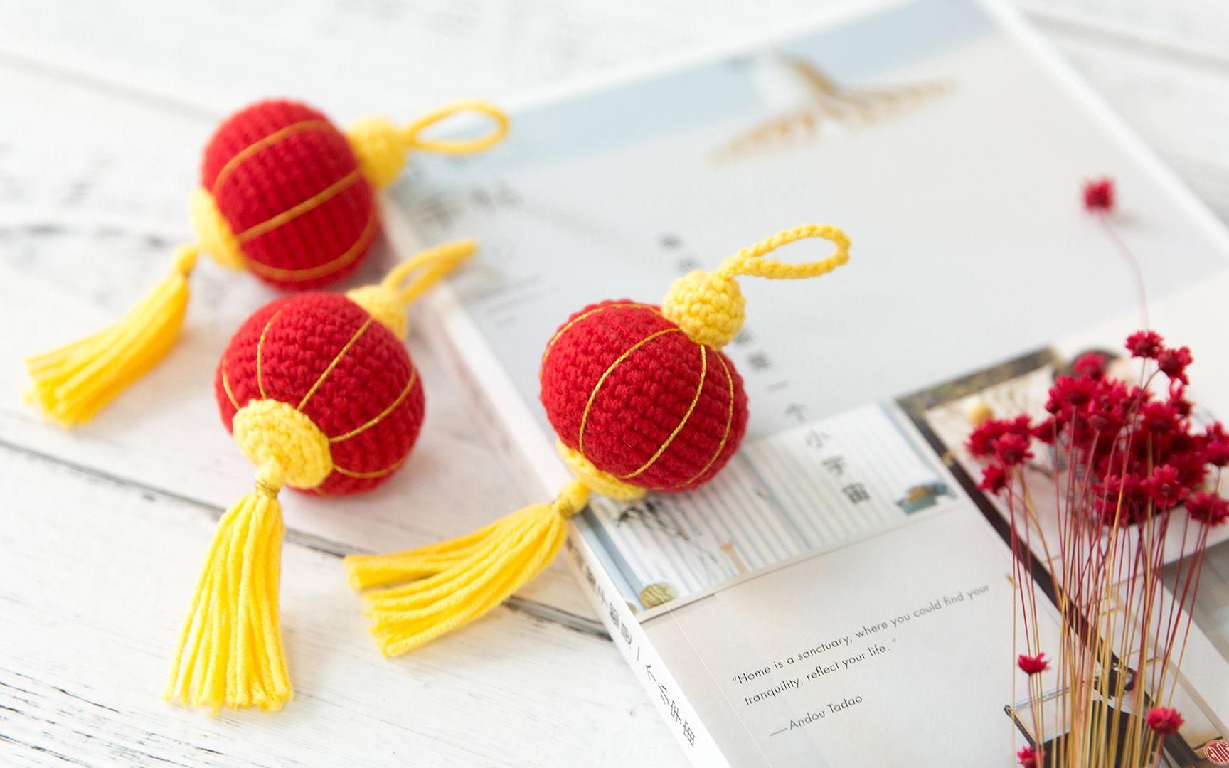 【a381】趣织社_钩针中国风灯笼挂饰_教程