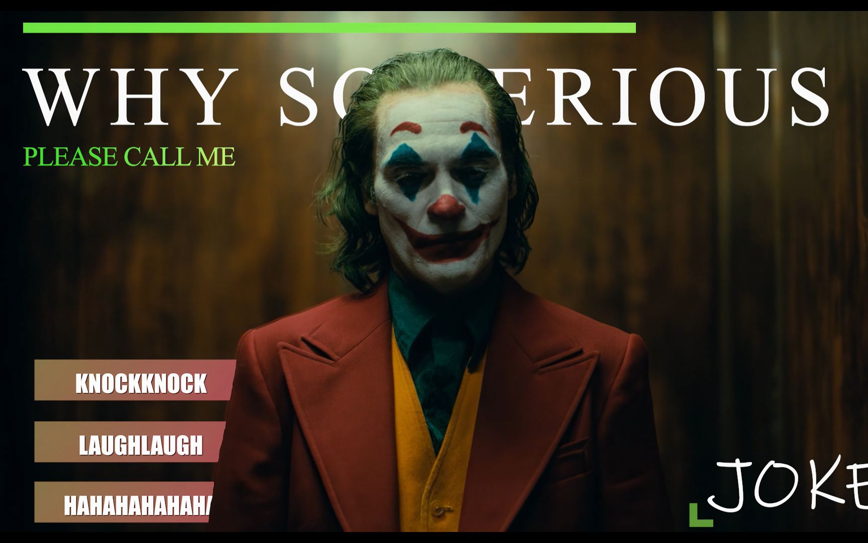 【小丑/4k/60帧】我总是会忍不住笑