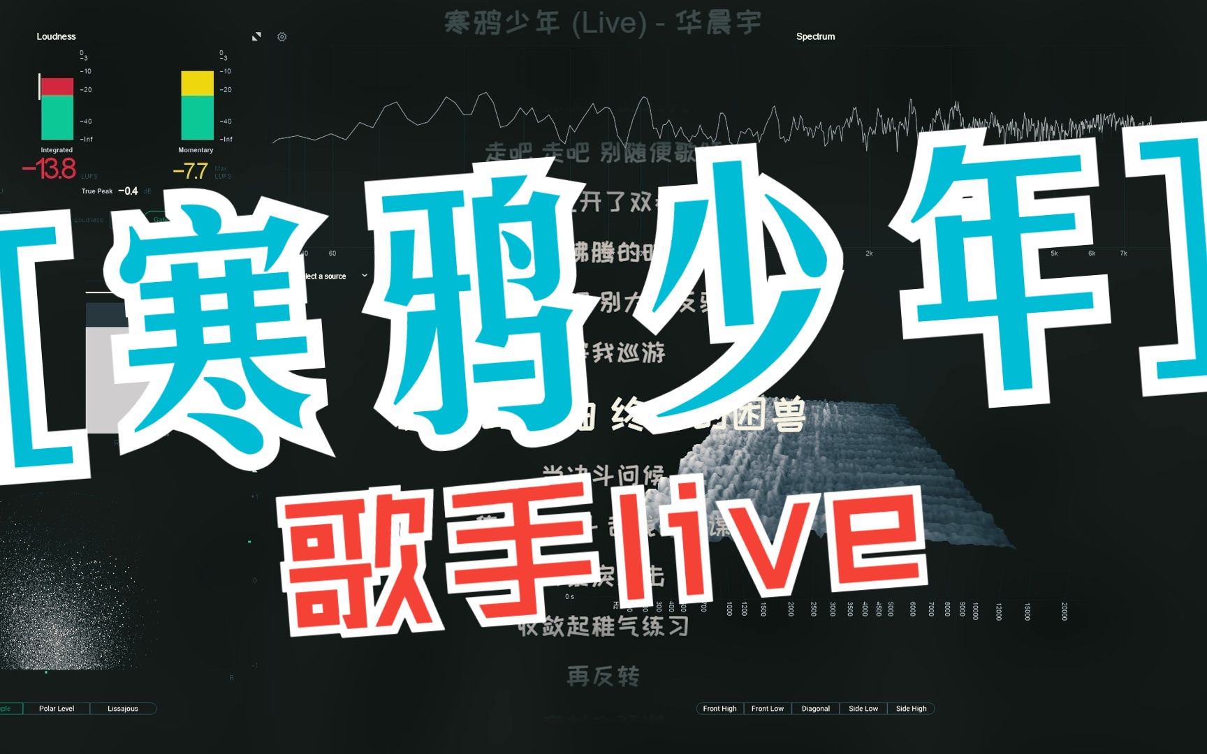 【极高品质伴奏】寒鸦少年(live版)