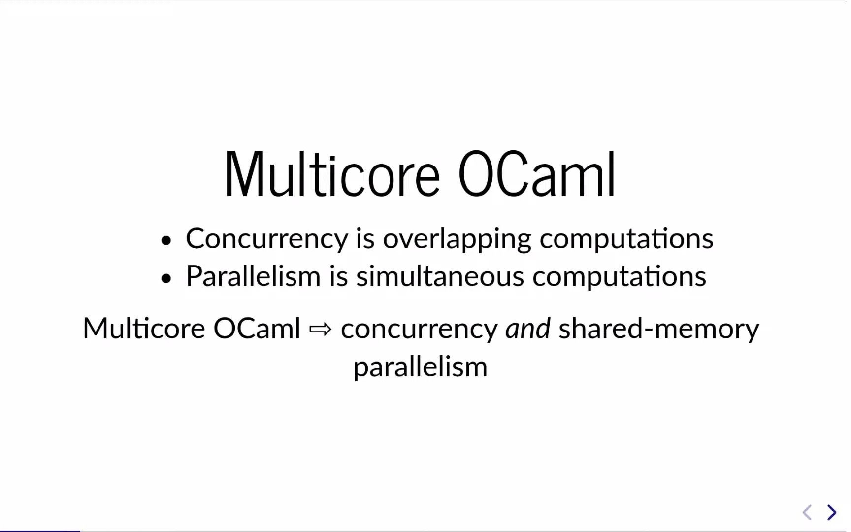 Parallelising your OCaml Code with Multicore OCaml哔哩哔哩bilibili