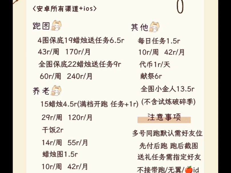 光遇代跑 双服全渠道