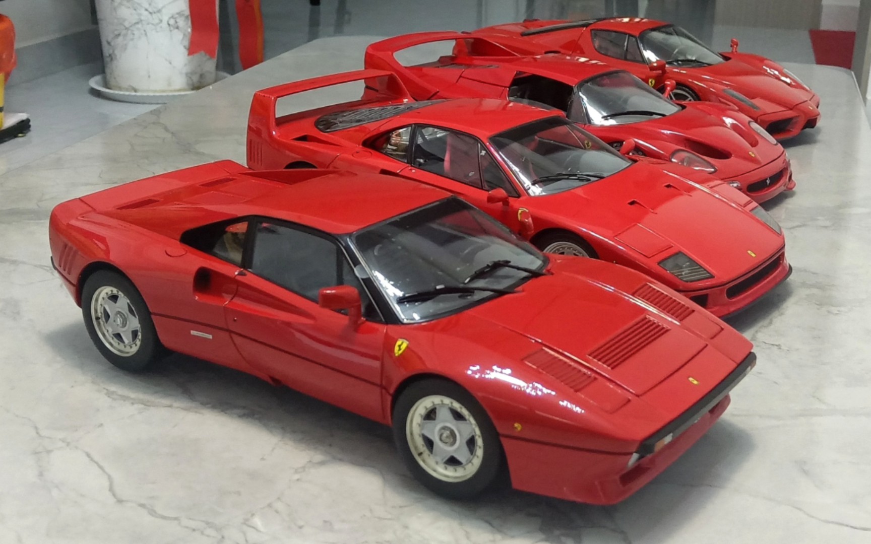 1/12 全开门 法拉利马王旗舰 288gto,f40,f50,enzo 汽车模型
