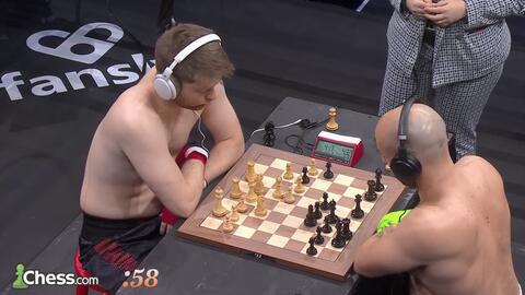 Chessboxing but neither person knows how to play chess 