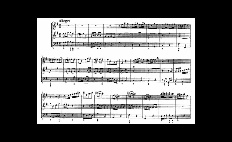 搬运泰勒曼三重奏鸣曲twv42e2乐谱