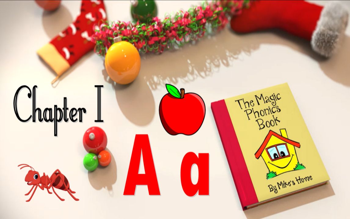 [图]【自然拼读英语】魔法拼读书 字母 Aa | The Magic Phonics Book | Letter Aa | by Mike's Home ESL