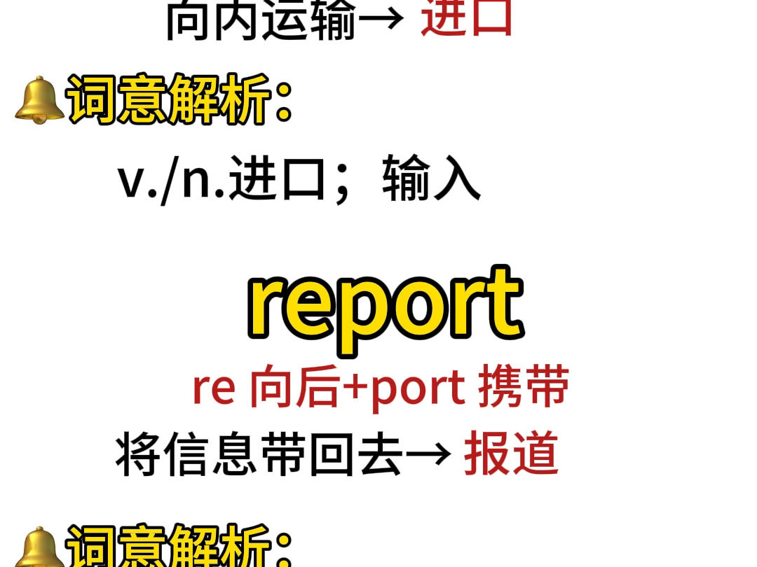 单词串记“port”词根哔哩哔哩bilibili