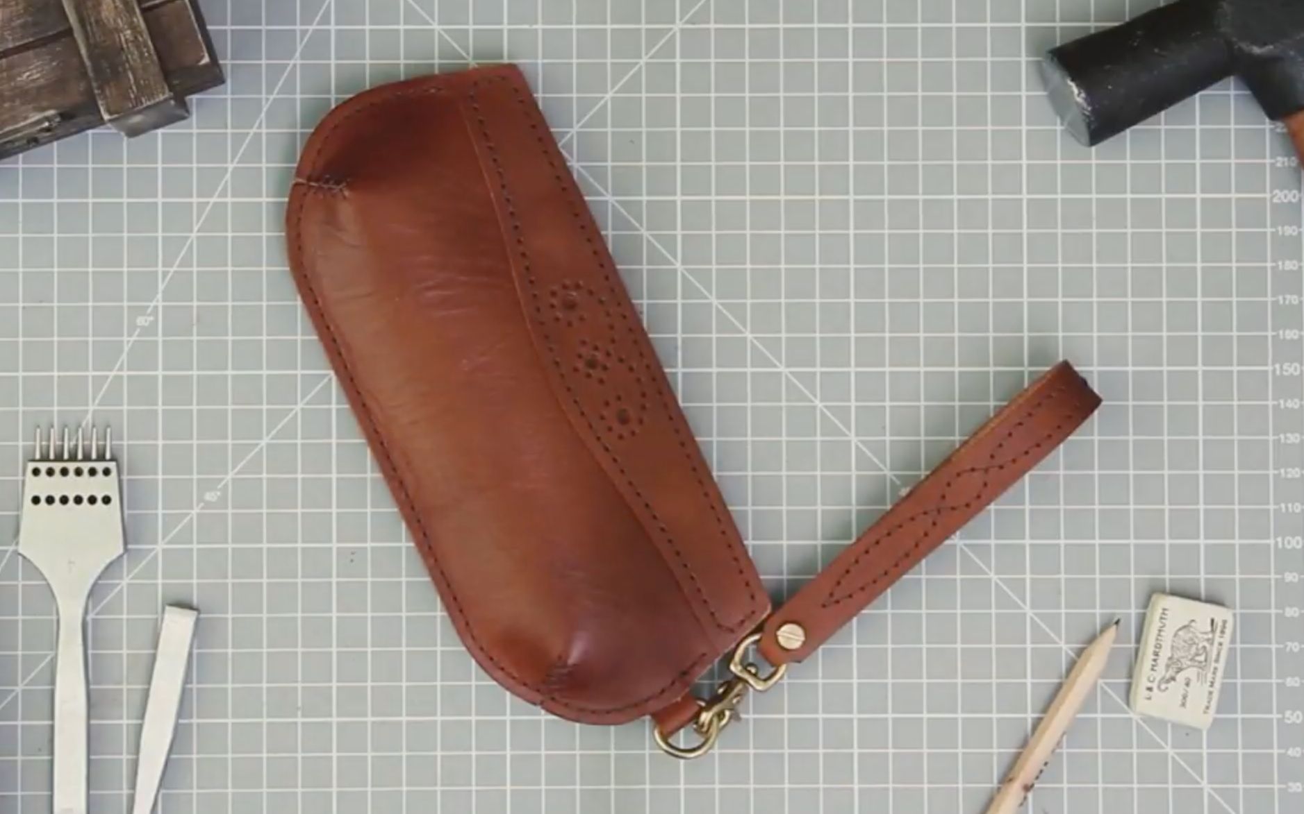 【手工皮具】49.笔袋-pdf图纸