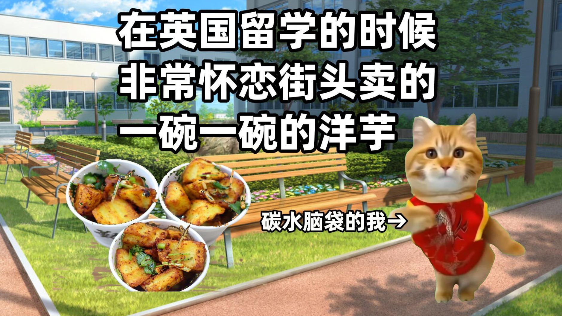 [图]【猫meme】英国留学给朋友做了三年麻辣土豆的故事