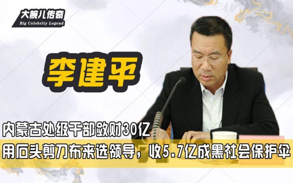 处级干部敛财30亿,用石头剪刀布来选领导,收5.7亿成黑帮保护伞哔哩哔哩bilibili