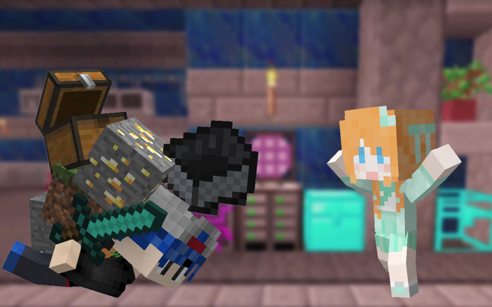 【大橙子】荒漠求生日记#47大容量存储系统[我的世界minecraft]