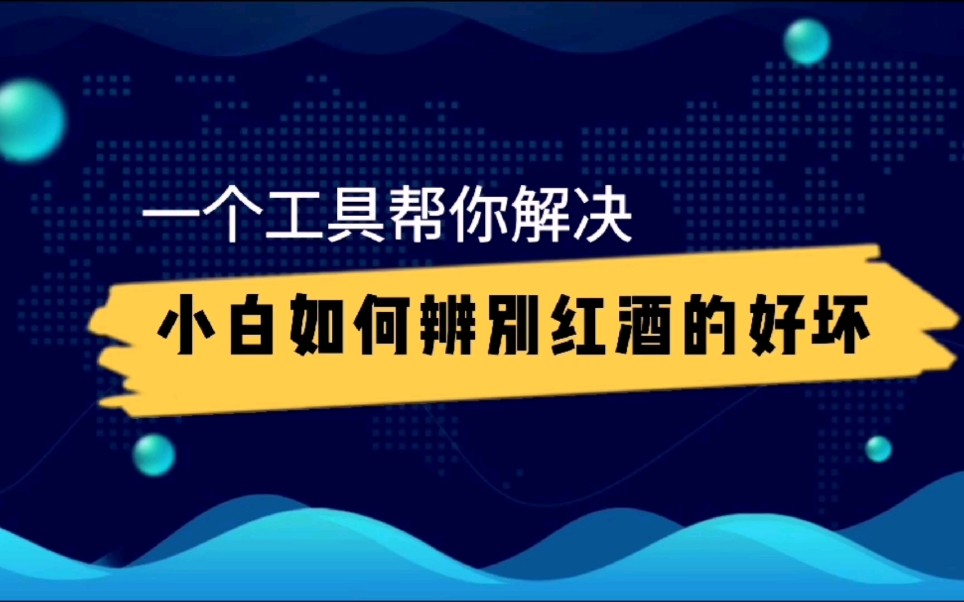 一键识别几十种红酒,小白辨别红酒必备哔哩哔哩bilibili