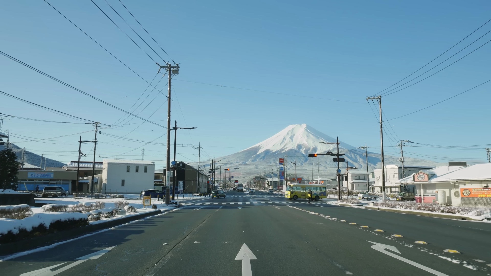 【4K超清】开车驾驶东京市中心到富士山(富士吉田市和成田村)哔哩哔哩bilibili