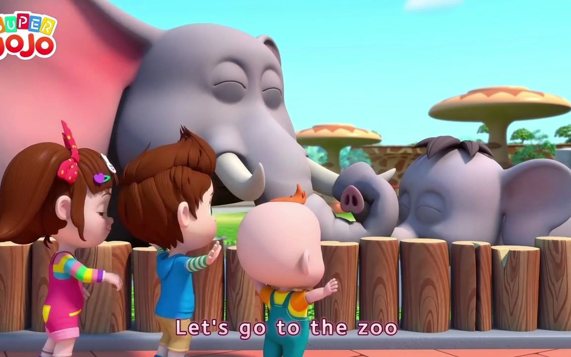 [图]超级 JoJo｜Let's Go to the Zoo 我们去动物园｜ Zoo Animals Song for Kids 儿童动物园动物歌曲 ｜童谣单曲