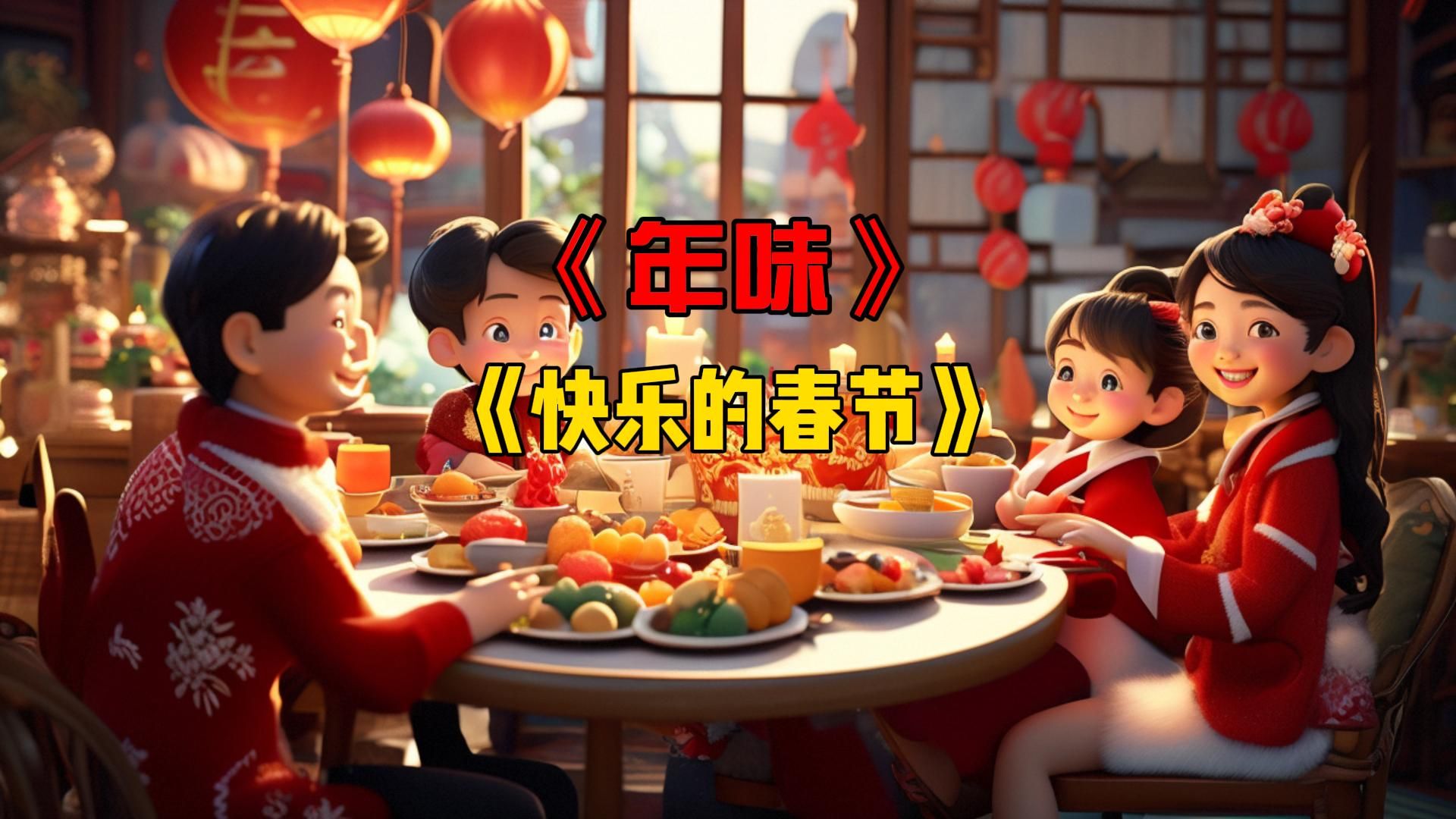 [图]小学作文《年味》，小学作文《快乐的春节》