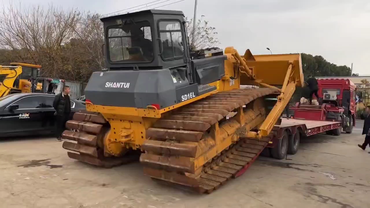 二手山推160湿地推土机爬坡上板快速!