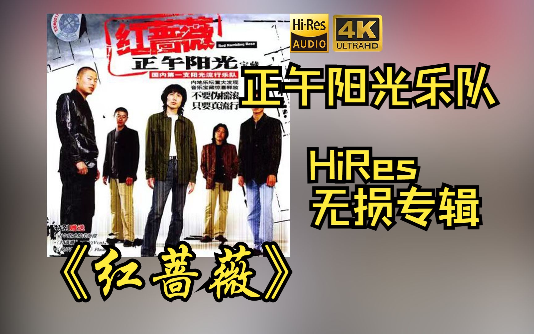 【HiRes 24bit/48khz】正午阳光乐队2004《红蔷薇》专辑无损音频4K60帧歌词版哔哩哔哩bilibili