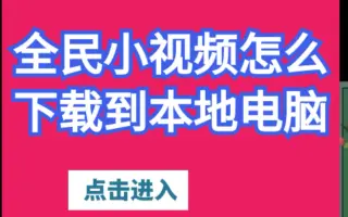 全民小视频短视频按照作者作品批量下载解析