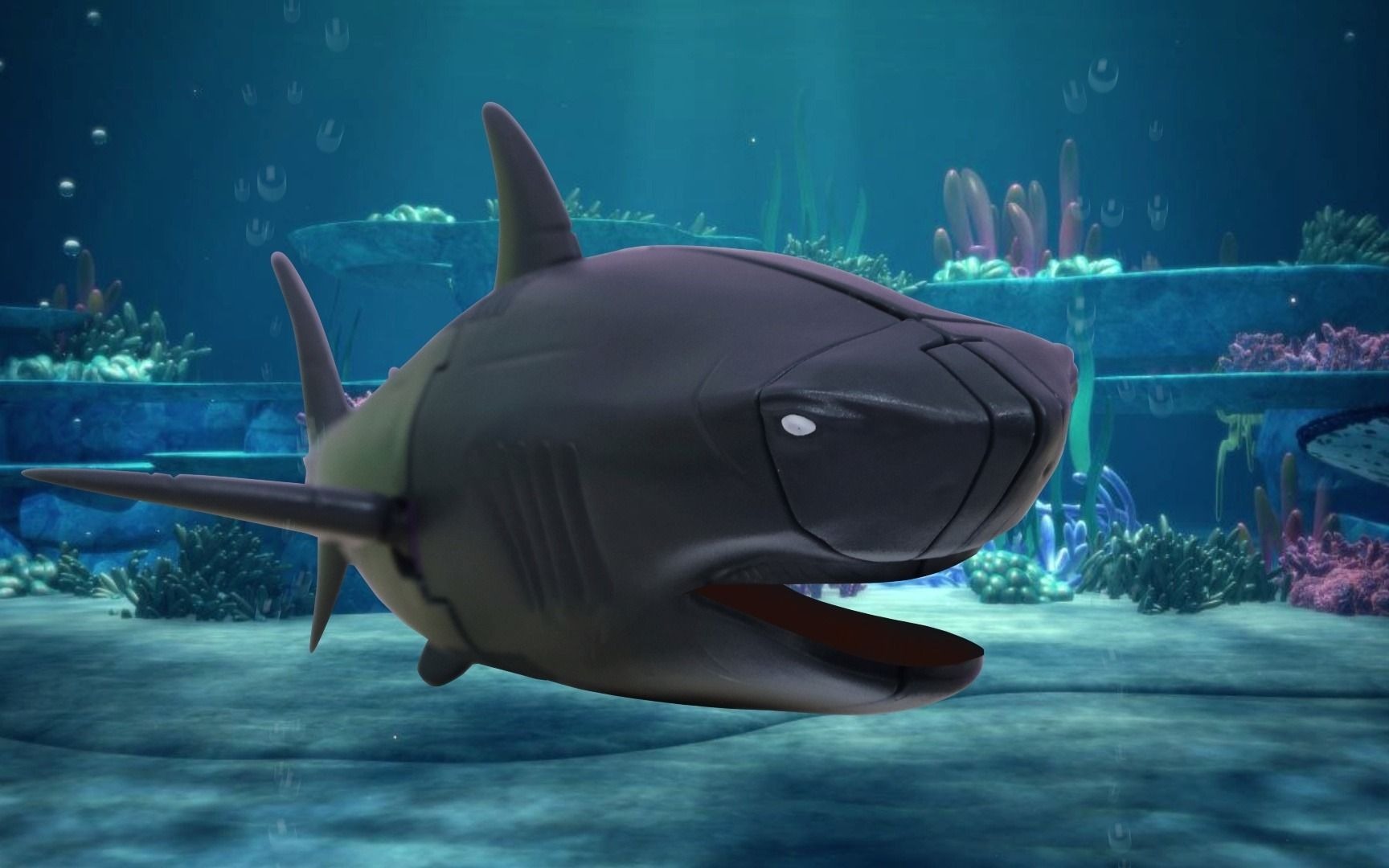 咖宝车神之银鲨艾依的两大技能太炫了,机器人变形为鲨鱼超威武