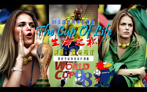 1998年法国世界杯主题曲《La Copa De La VidaThe Cup Of Life生命之杯》(西班牙语和英语扩展版 中文字幕)哔哩哔哩bilibili