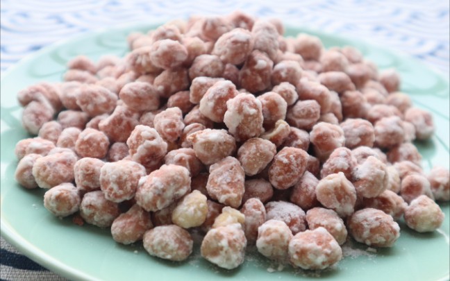 自制挂霜花生:不油炸不水煮,做法简单,香甜酥脆特别好吃_哔哩哔哩 (゜