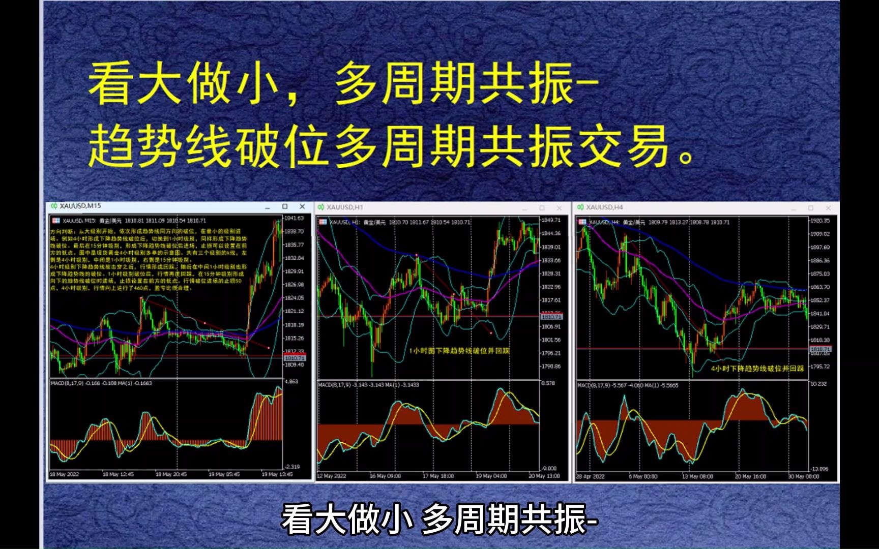 看大做小,多周期共振趋势线破位多周期共振交易.哔哩哔哩bilibili